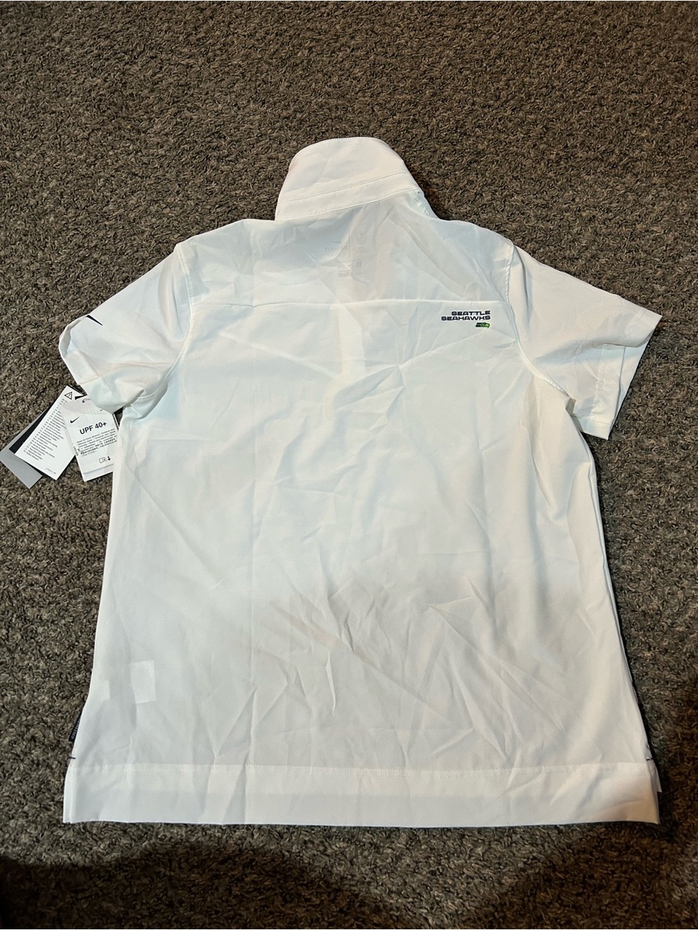 Nike Women's White Seattle Seahawks Polo - Picture 3 of 6